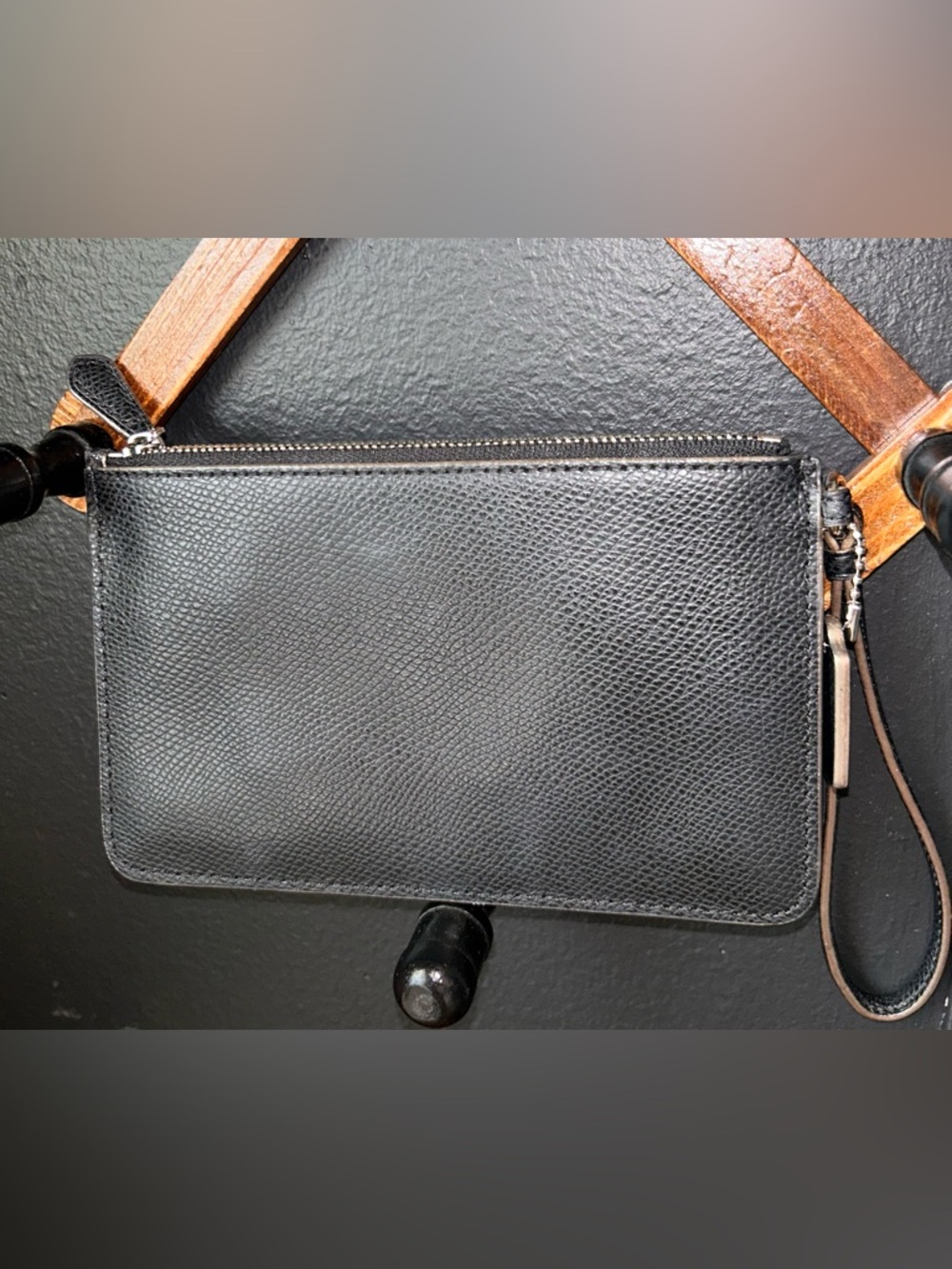 Coach Black Wristlet With Silver Star Glitter - NWOT - - Picture 10 of 15